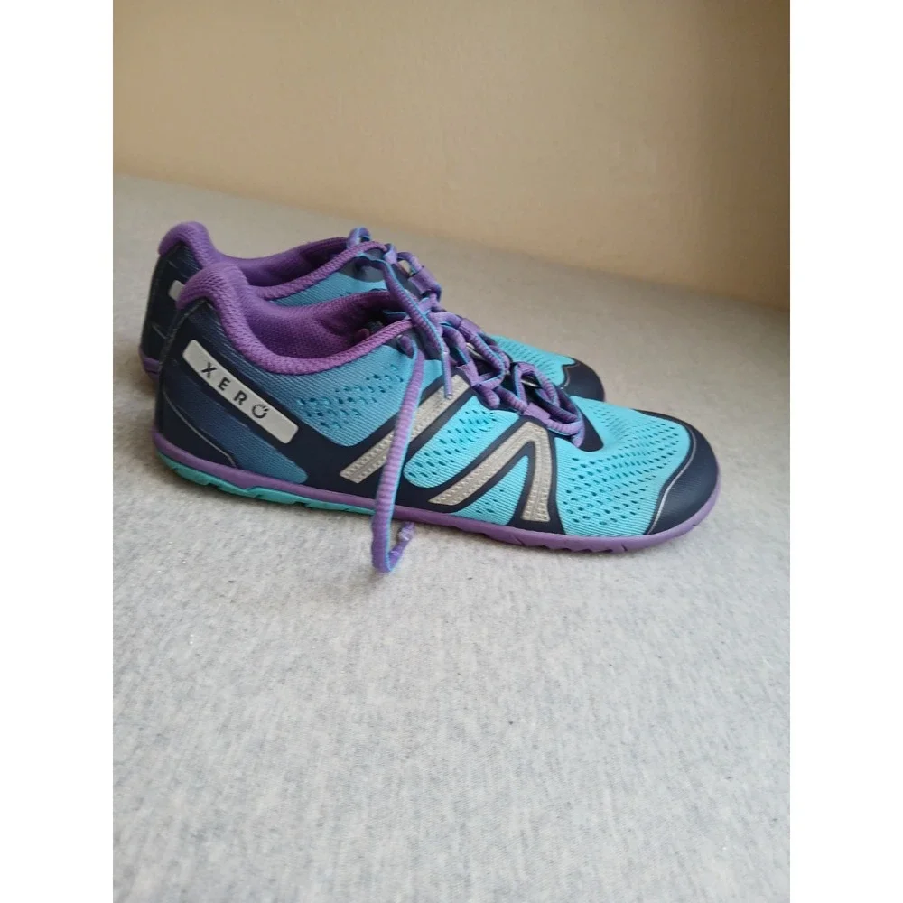 Xero Shoes Womens 8 Zero Drop Lace Up Comfort Casual Walking Blue Purple